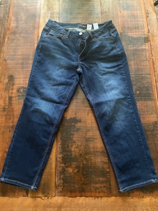 Time and Tru Denim - Time and Tru Dark Blue Straight Denim Jeans 16P